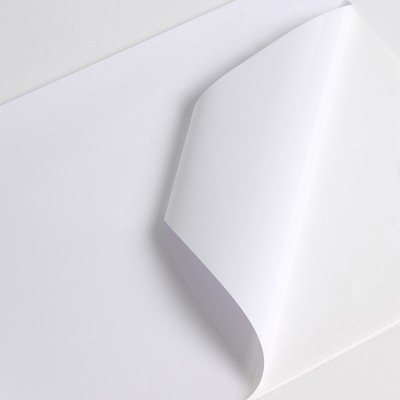 V201WG1 - Blanc Brillant adh permanent incolore