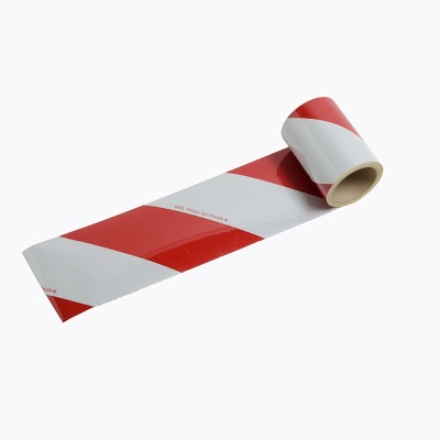 BACS1 - Bandes réfléchissantes chevrons Blanc, Rouge classe A